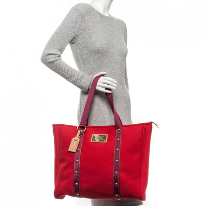 Louis Vuitton Antigua Cabas GM Red 2 of 13