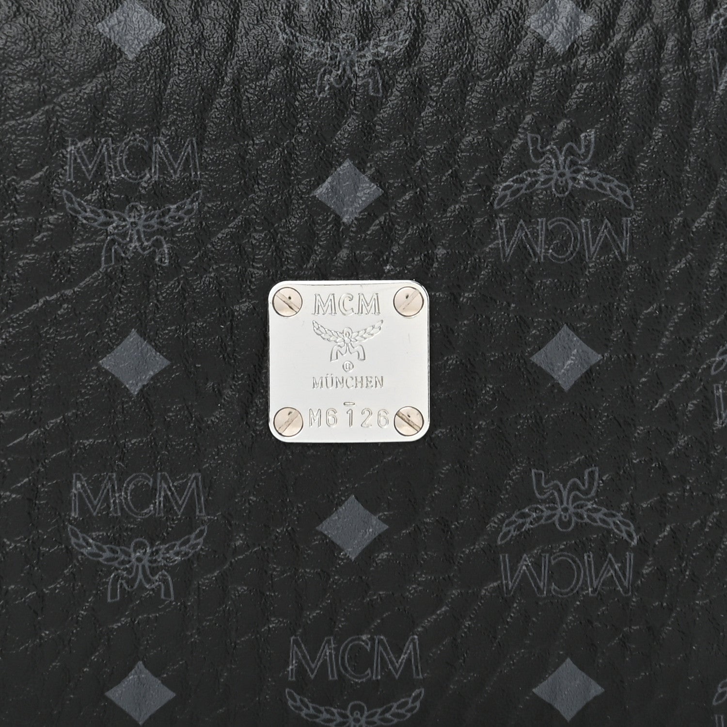 MCM Visetos Chain Wallet Crossbody Black 8 of 17