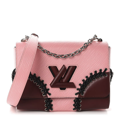 Louis Vuitton Epi Braided Twist Shoulder Bag MM Rose Ballerine 1 of 10