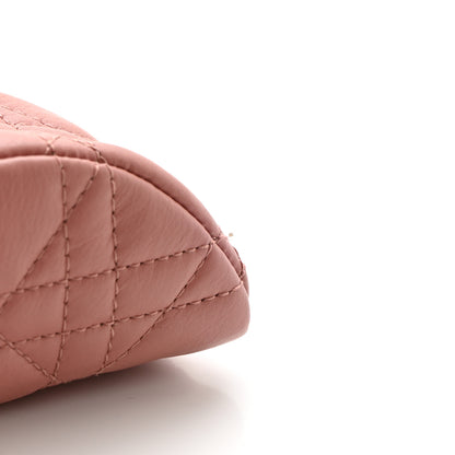 Christian Dior Supple Calfskin Cannage Caro Half-Moon Coin Purse Dark Nude 7 of 7