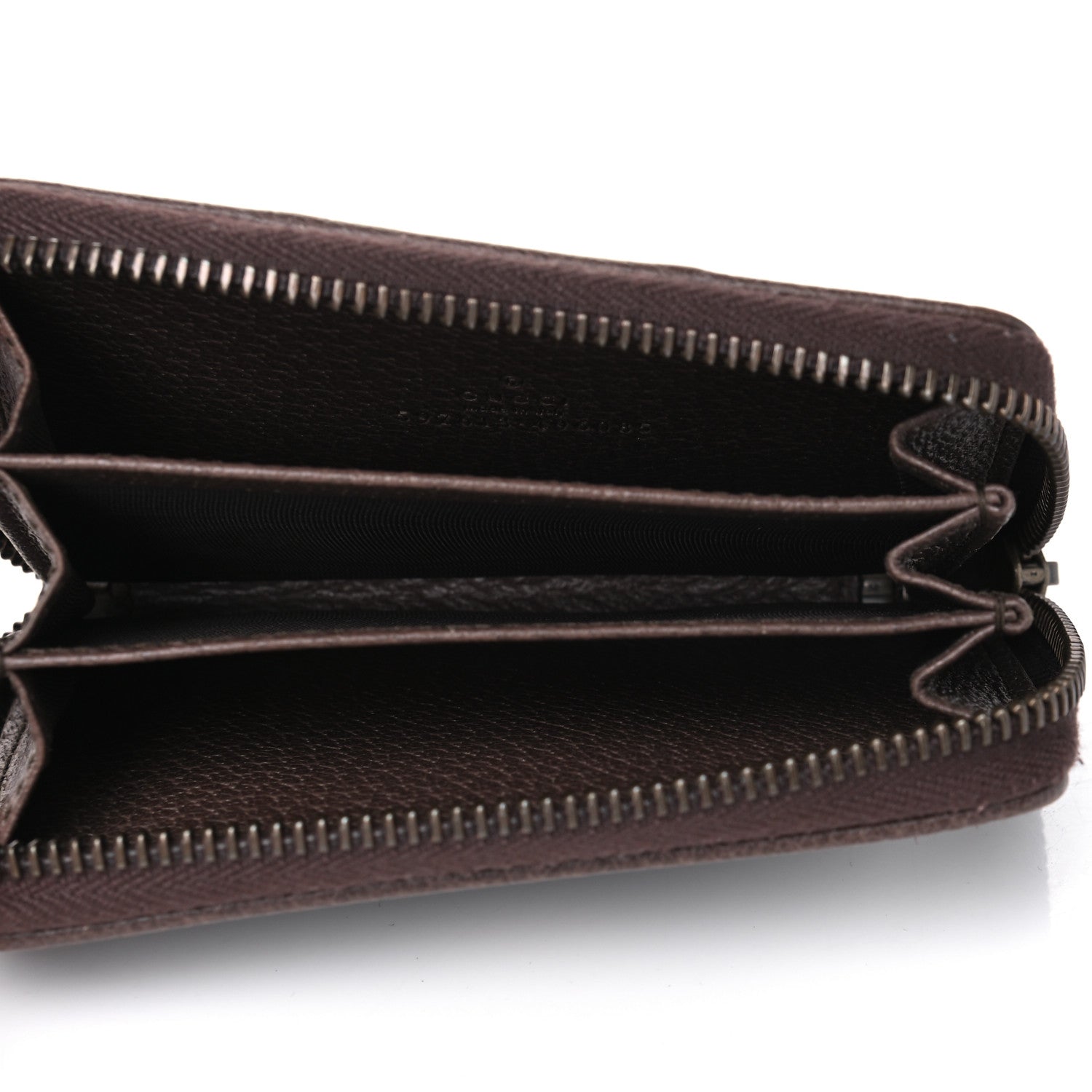 Gucci GG Supreme Web Ophidia Zip Around Card Case Brown 4 of 8