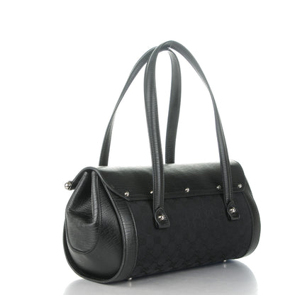 Gucci Monogram Bamboo Bullet Bag Black 3 of 7