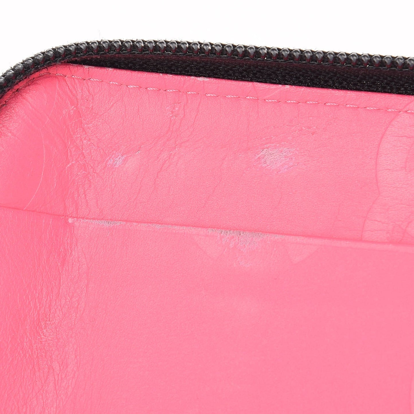 Cambon Zip Around Organizer Wallet Black White