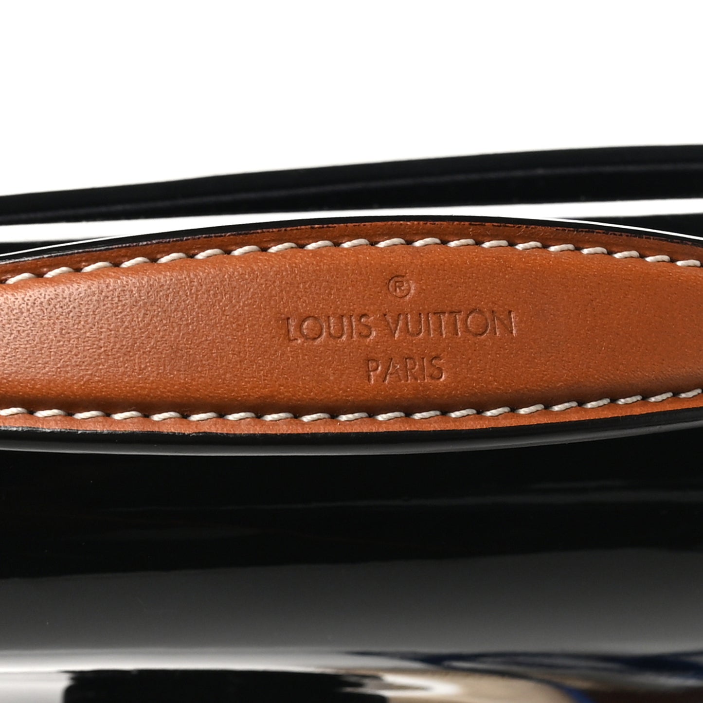 Patent Calfskin Monogram Cherrywood BB Black