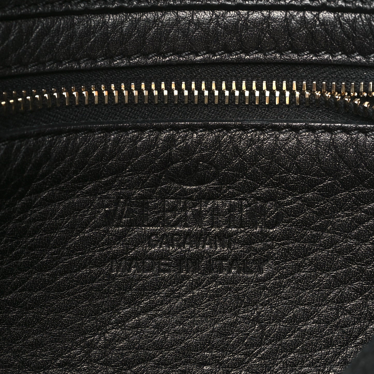 Pebbled Calfskin Mini Rockstud Flip-Lock Messenger Bag Black