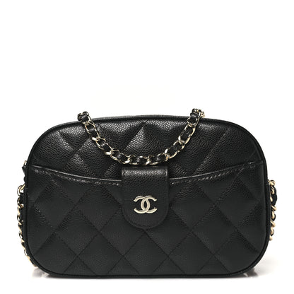 Chanel Caviar Quilted Chain Camera Bag Black 1 of 11