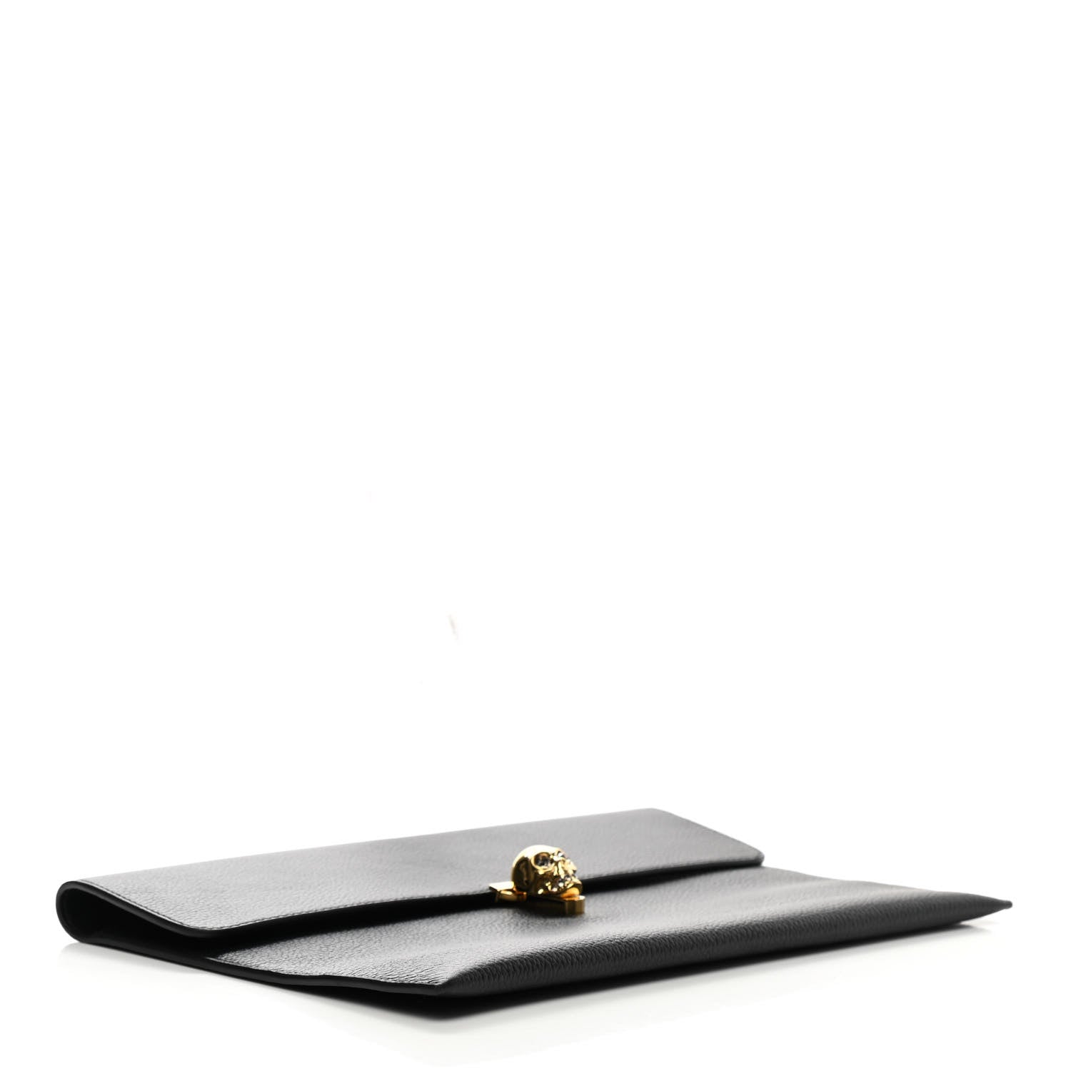 Alexander McQueen Calfskin Skull Envelope Clutch Black 4 of 10