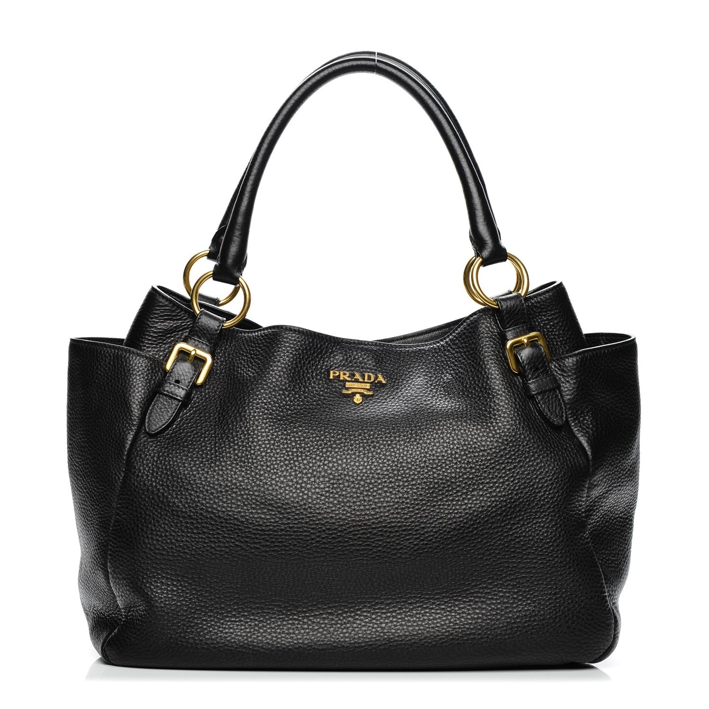 Vitello Daino Tote Nero Black