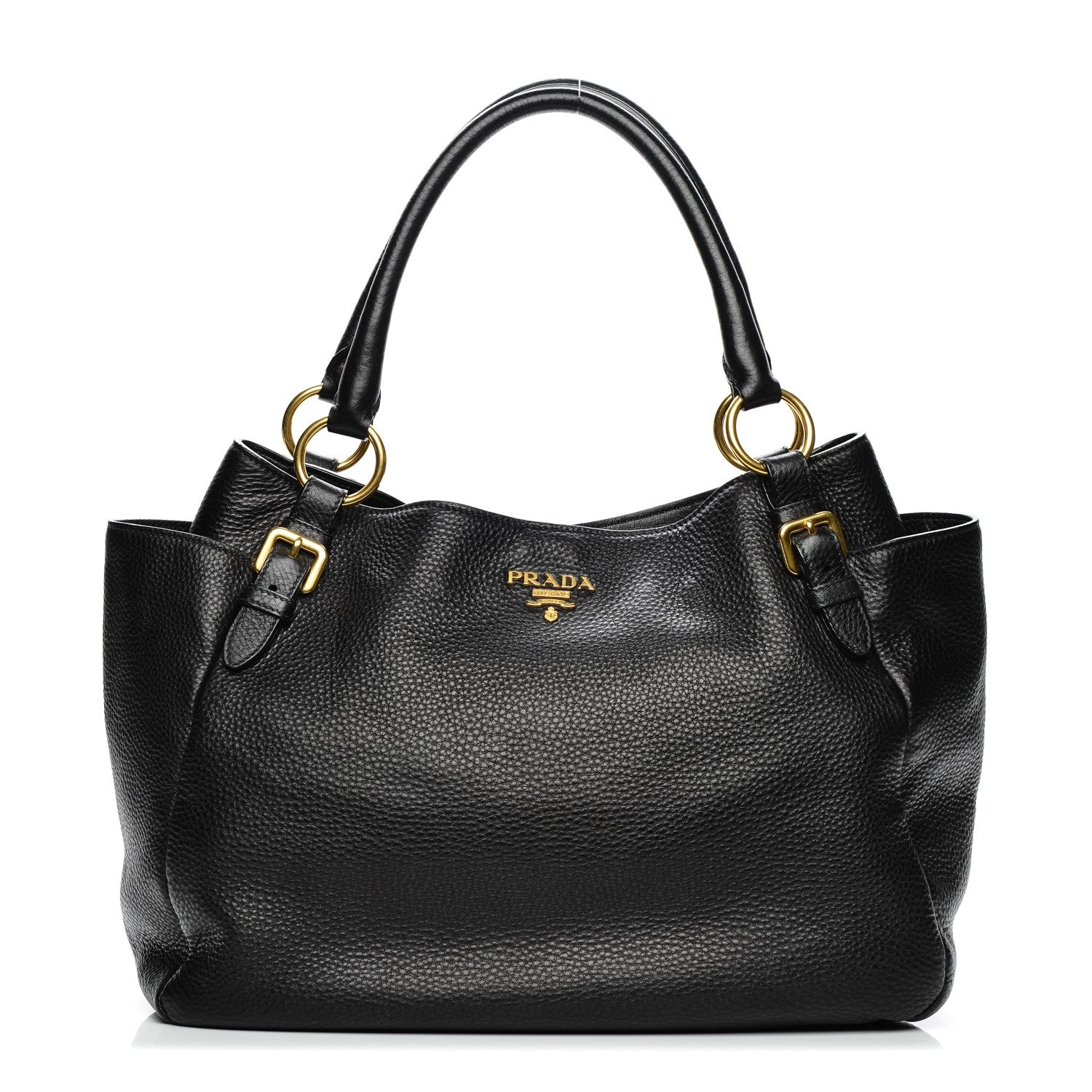 Prada Vitello Daino Tote Nero Black 1 of 7