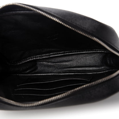 Saint Laurent Grain De Poudre Matelasse Monogram Mini Lou Camera Bag Black 5 of 10