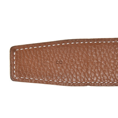 Hermes Box Togo 32mm H Belt 85 Black Gold 5 of 9