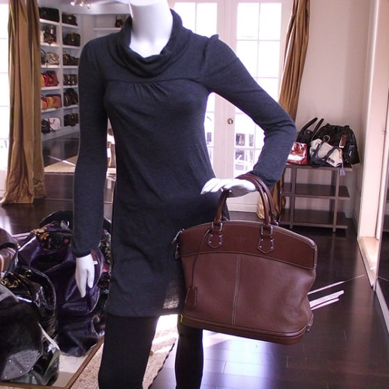 Louis Vuitton Suhali Lockit MM Brown 2 of 8