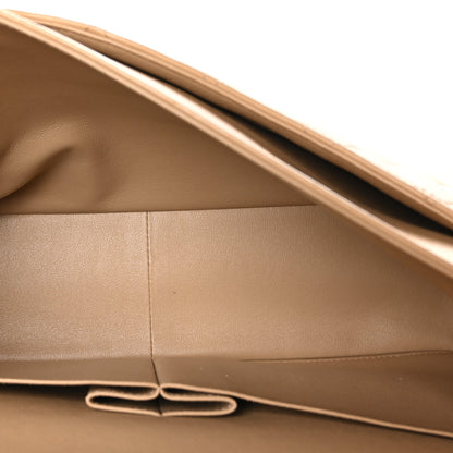 Chanel Lambskin Quilted Maxi Double Flap Beige 5 of 9