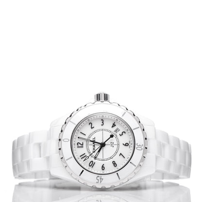 Chanel Stainless Steel Ceramic 33mm J12 Quartz Watch White 3 of 7