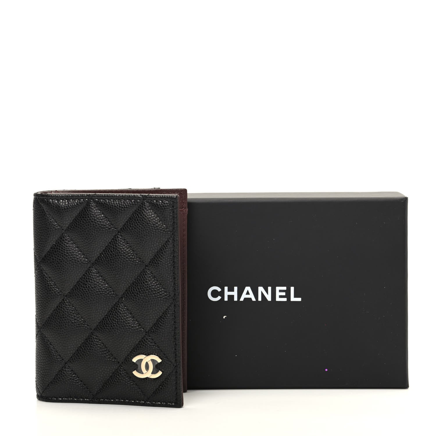 Chanel Caviar Quilted Card Holder Wallet Black 8 of 8