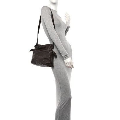 Loewe Nappa Flamenco Knot Clutch Chocolate 2 of 11