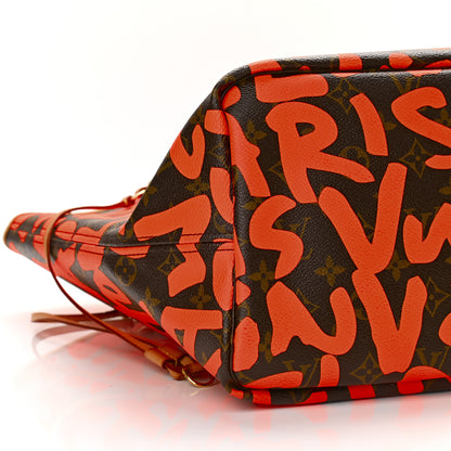 Louis Vuitton Monogram Graffiti Neverfull GM Orange 9 of 10
