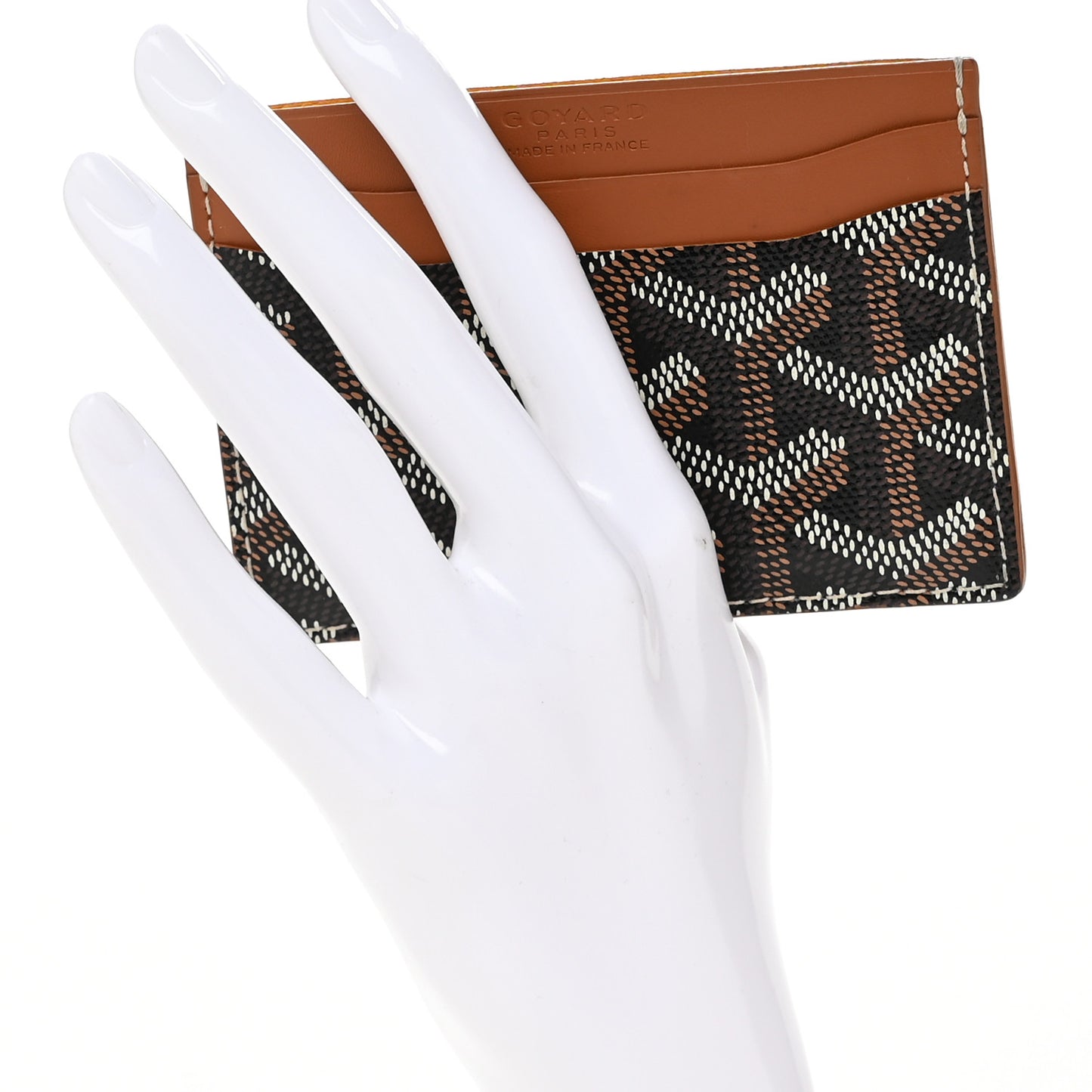 Goyardine Saint Sulpice Card Holder Black Gold