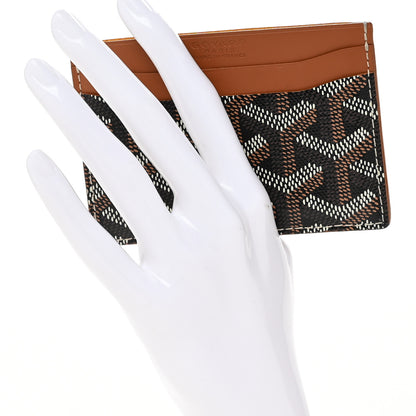 Goyard Goyardine Saint Sulpice Card Holder Black Gold 2 of 8