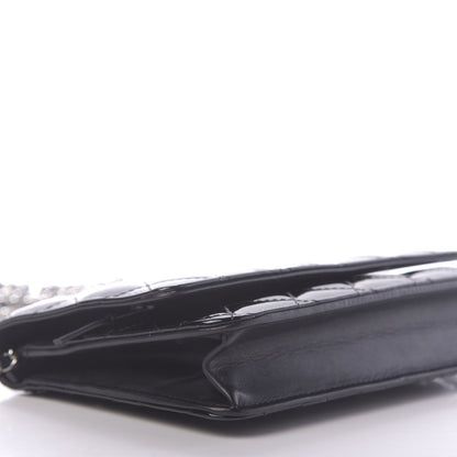 Chanel Patent Quilted Wallet On Chain WOC Black 6 of 10