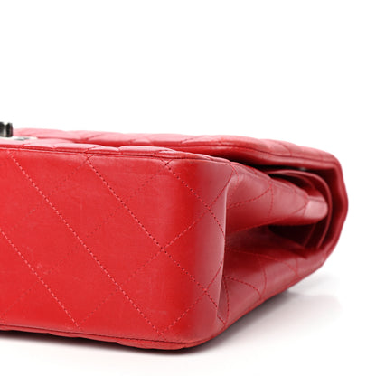 Chanel Lambskin Quilted Jumbo Double Flap Red 9 of 10