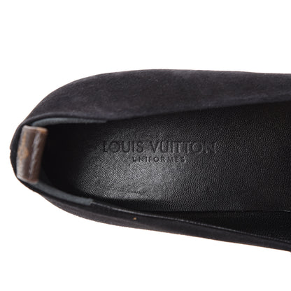Louis Vuitton Suede Monogram Uniformes Ballet Flats 41 Black 7 of 11
