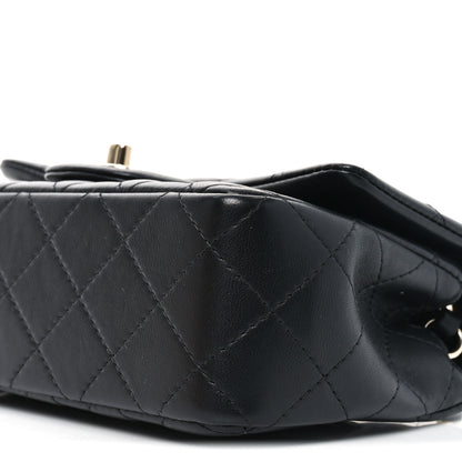 Chanel Lambskin Quilted Mini Rectangular Flap Black 10 of 11