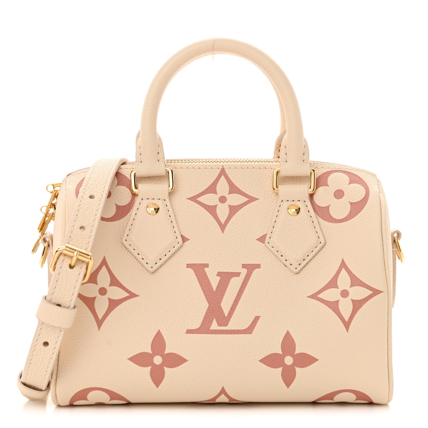 Empreinte Monogram Giant Speedy Bandouliere 20 Creme Rose Trianon
