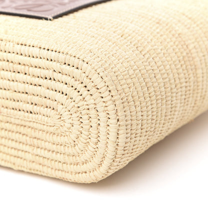 Loewe Raffia Square Basket Tote Bag Natural Tan 7 of 9