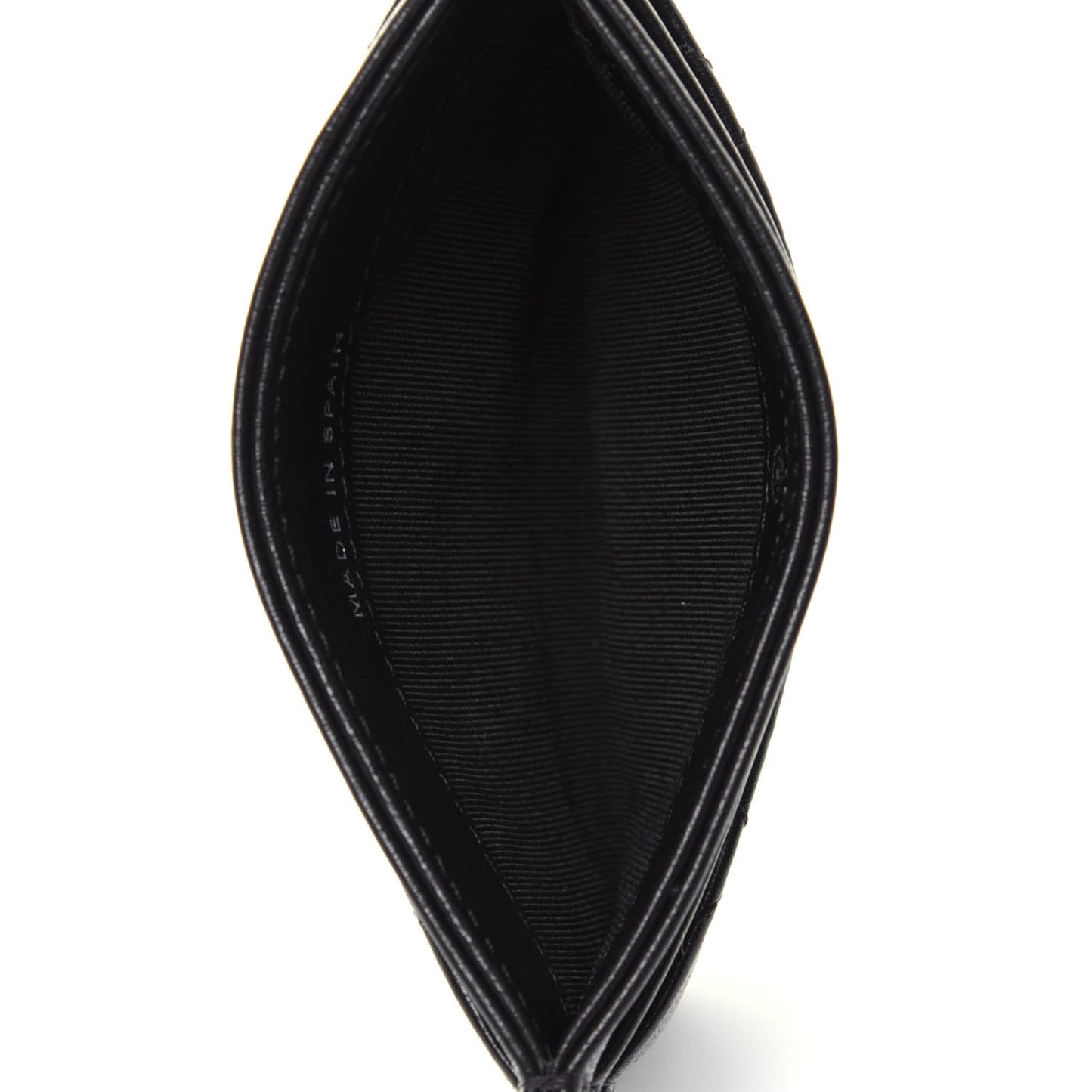 Lambskin Quilted Card Holder So Black