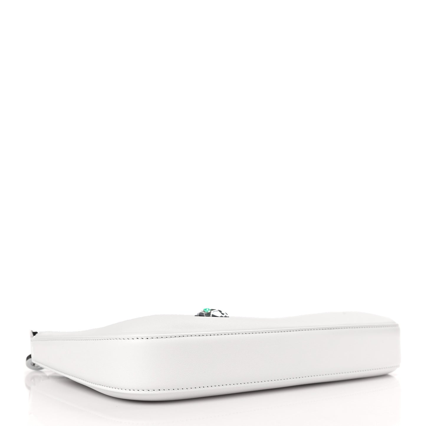 Calfskin Serpenti Baia Shoulder Bag White