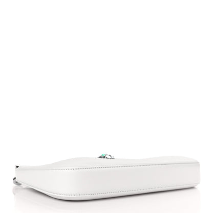 Bulgari Calfskin Serpenti Baia Shoulder Bag White 4 of 8