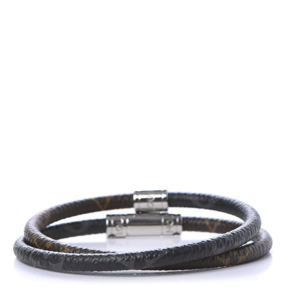 Louis Vuitton Monogram Eclipse Keep It Double Bracelet 19 1 of 7