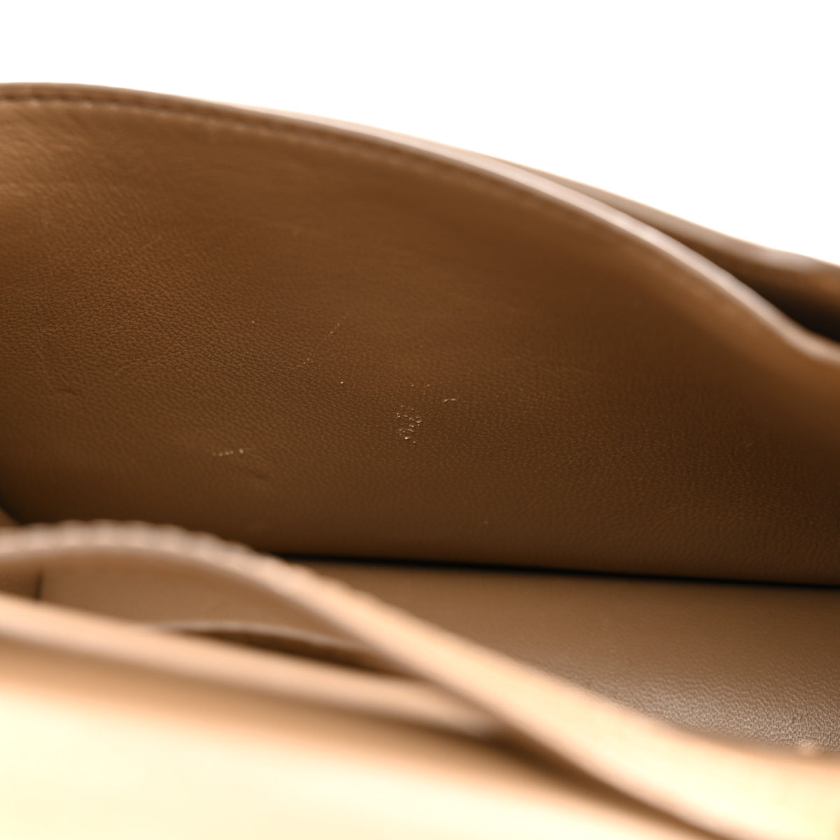 Calfskin Monogram Mini TB Bag Beige