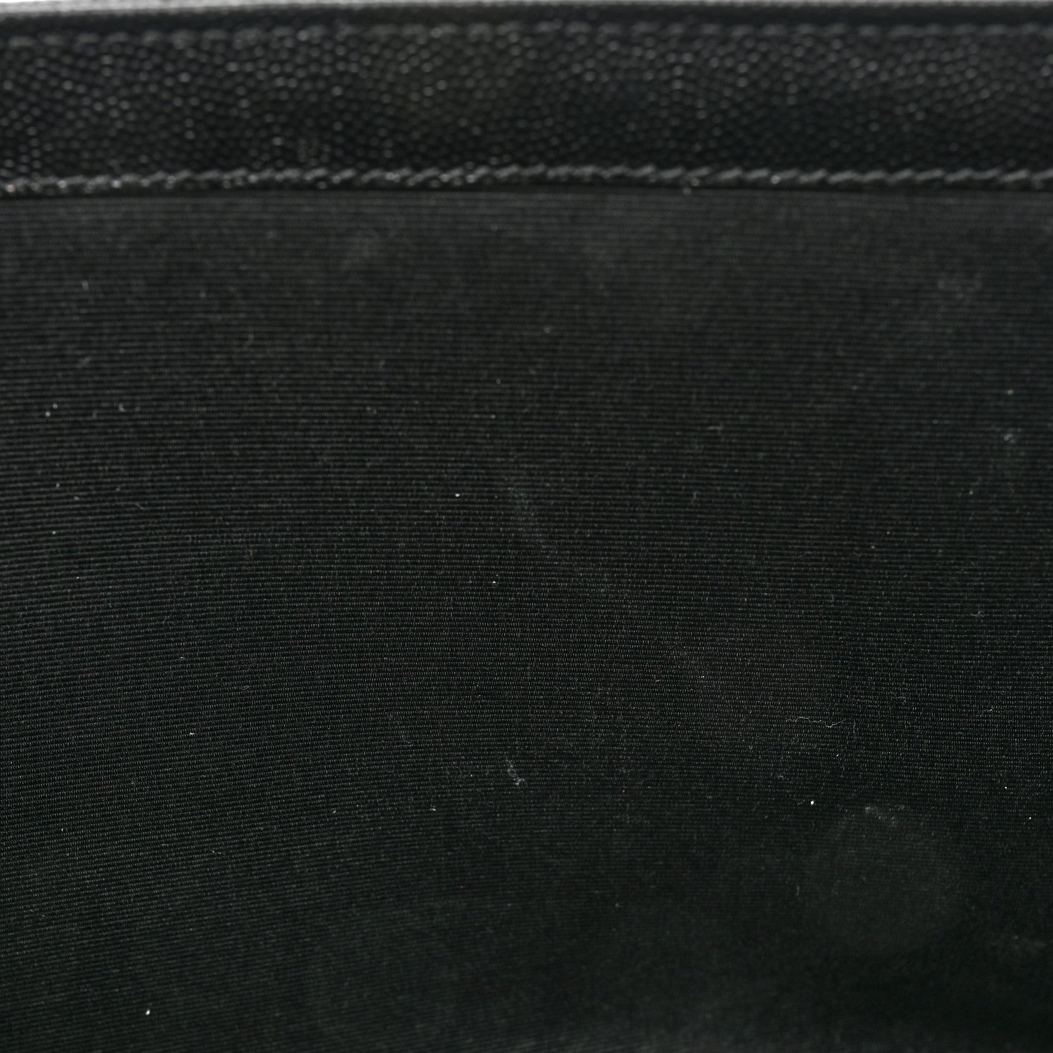 Saint Laurent Grain De Poudre Matelasse Chevron Large Monogram Satchel Black 10 of 15