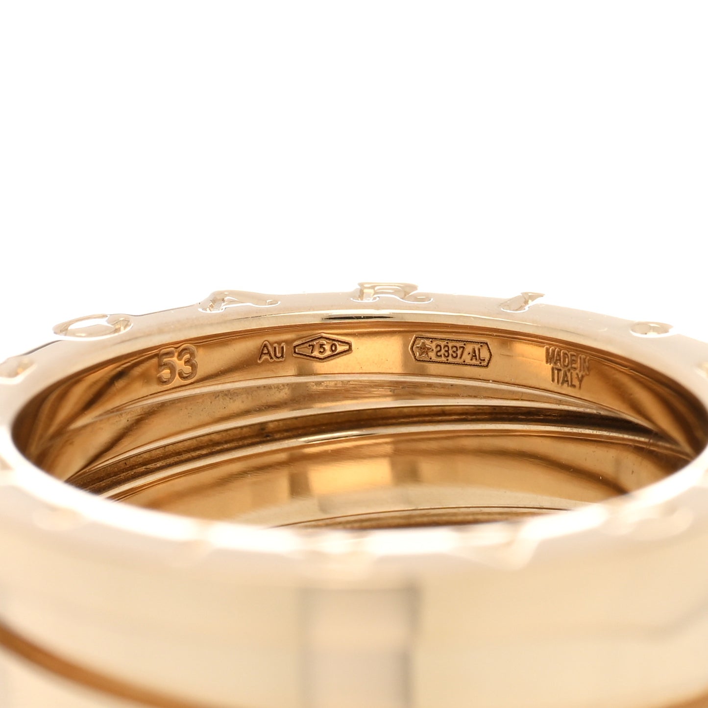 18K Yellow Gold B.Zero1 Four-Band Ring 53 6.5