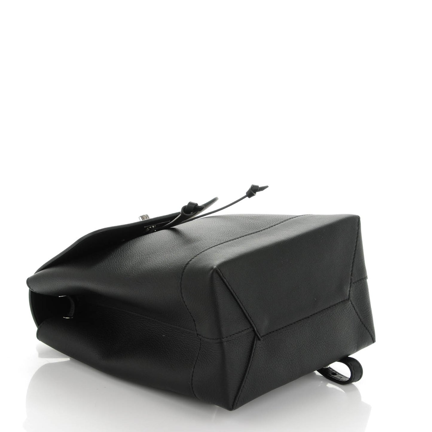 Calfskin Lockme Backpack Black
