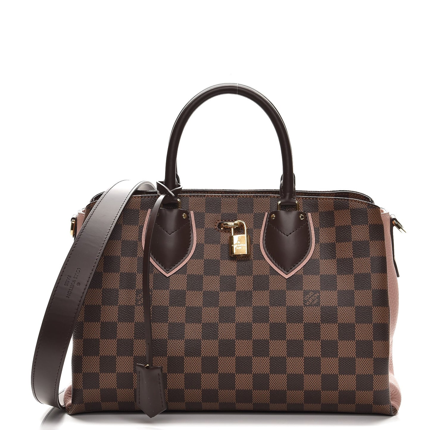 Cuir Taurillon Damier Ebene Normandy Magnolia