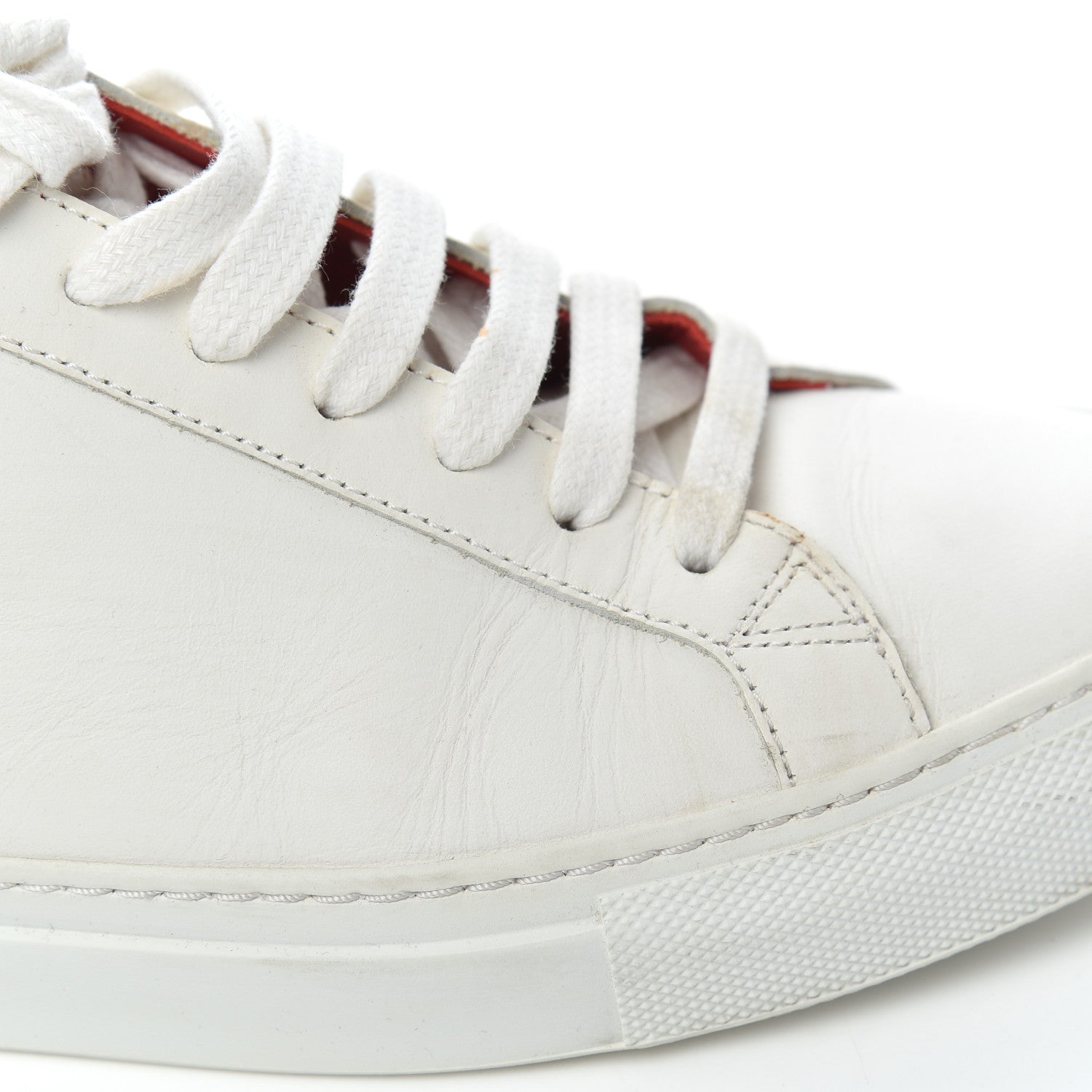 Givenchy Calfskin Womens Urban Street Sneakers 38 White Red 12 of 19