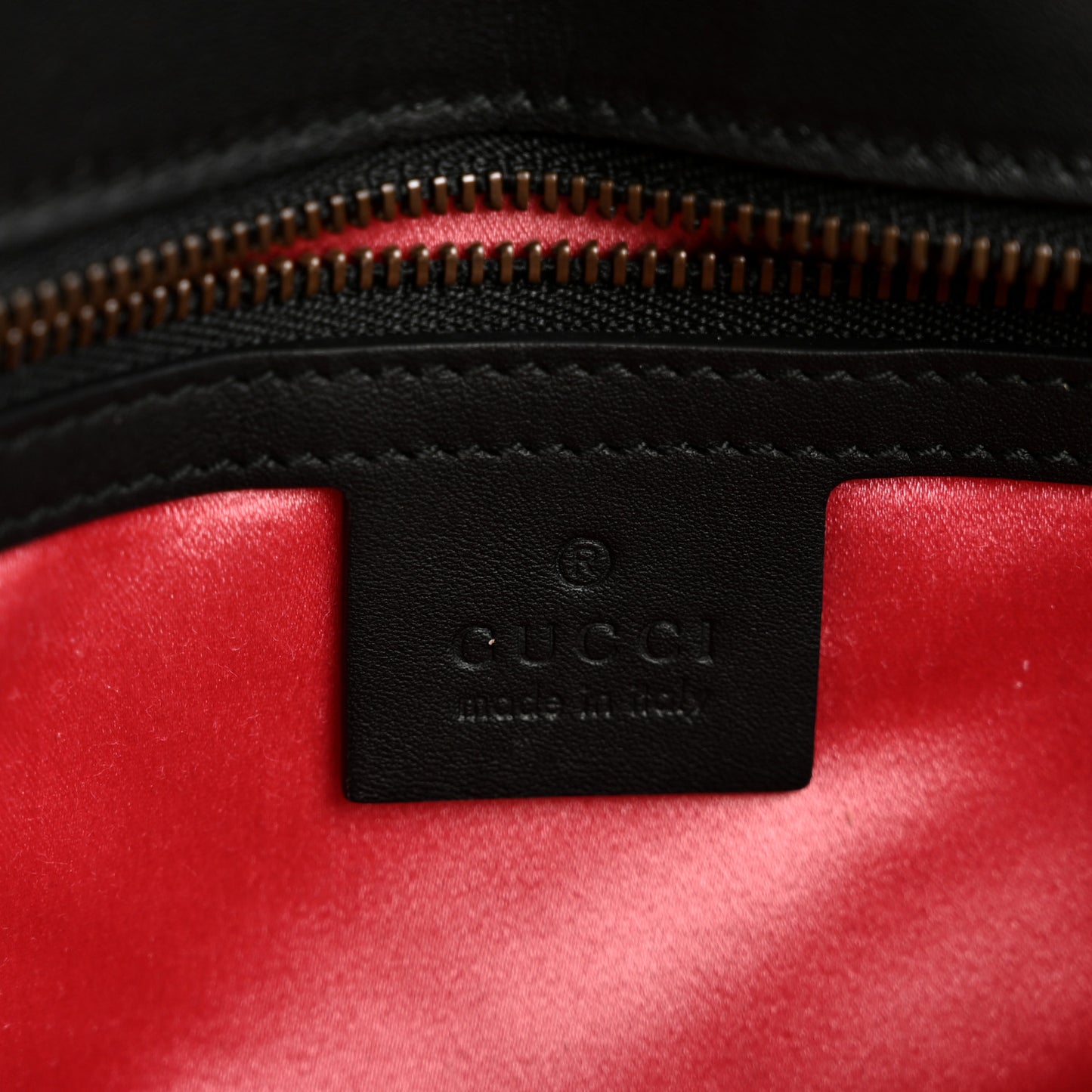 Velvet Matelasse Mini GG Marmont Shoulder Bag Black