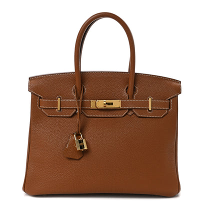 Hermes Togo BIRKIN 30 Gold 1 of 12