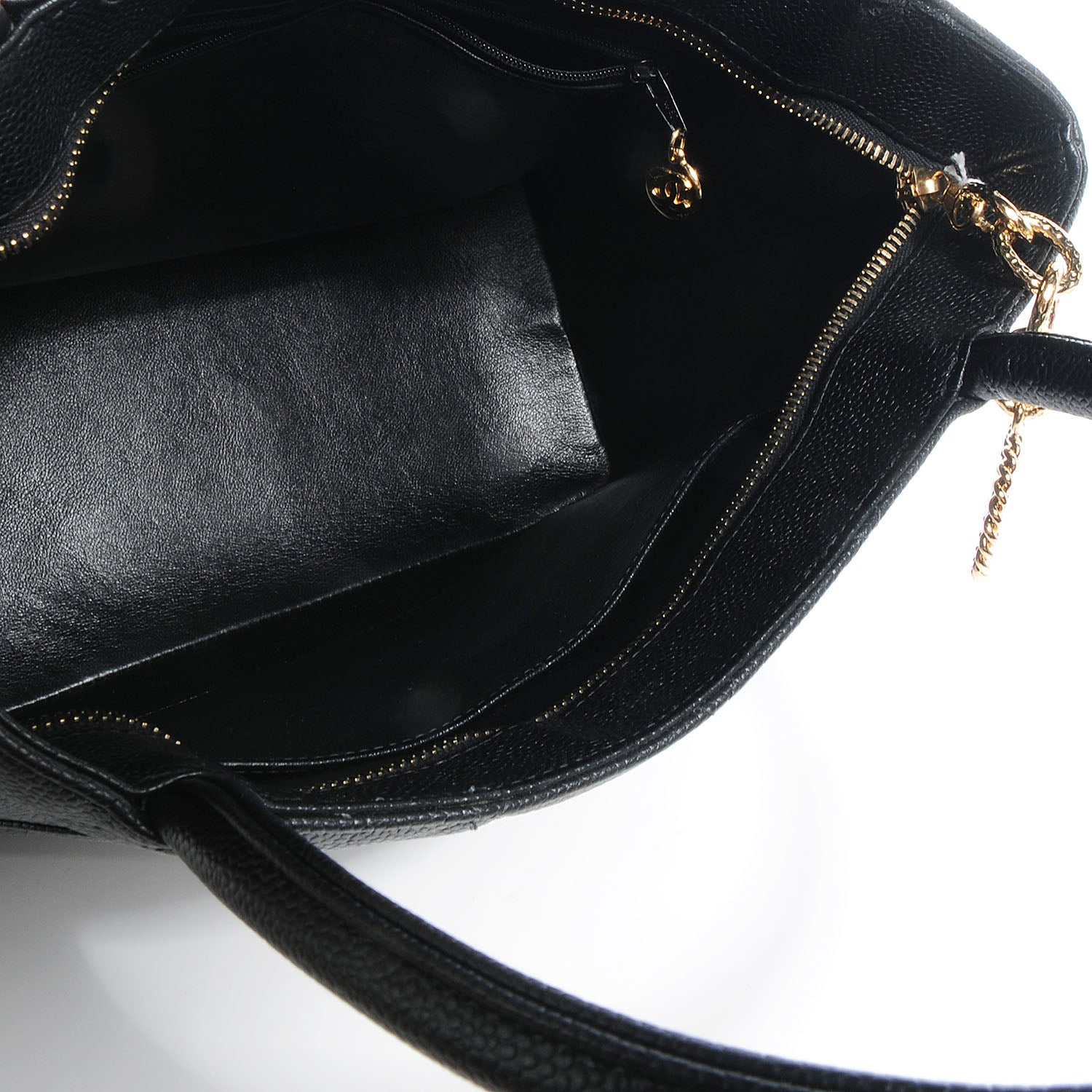 Chanel Caviar Quilted Medallion Tote Black 5 of 7