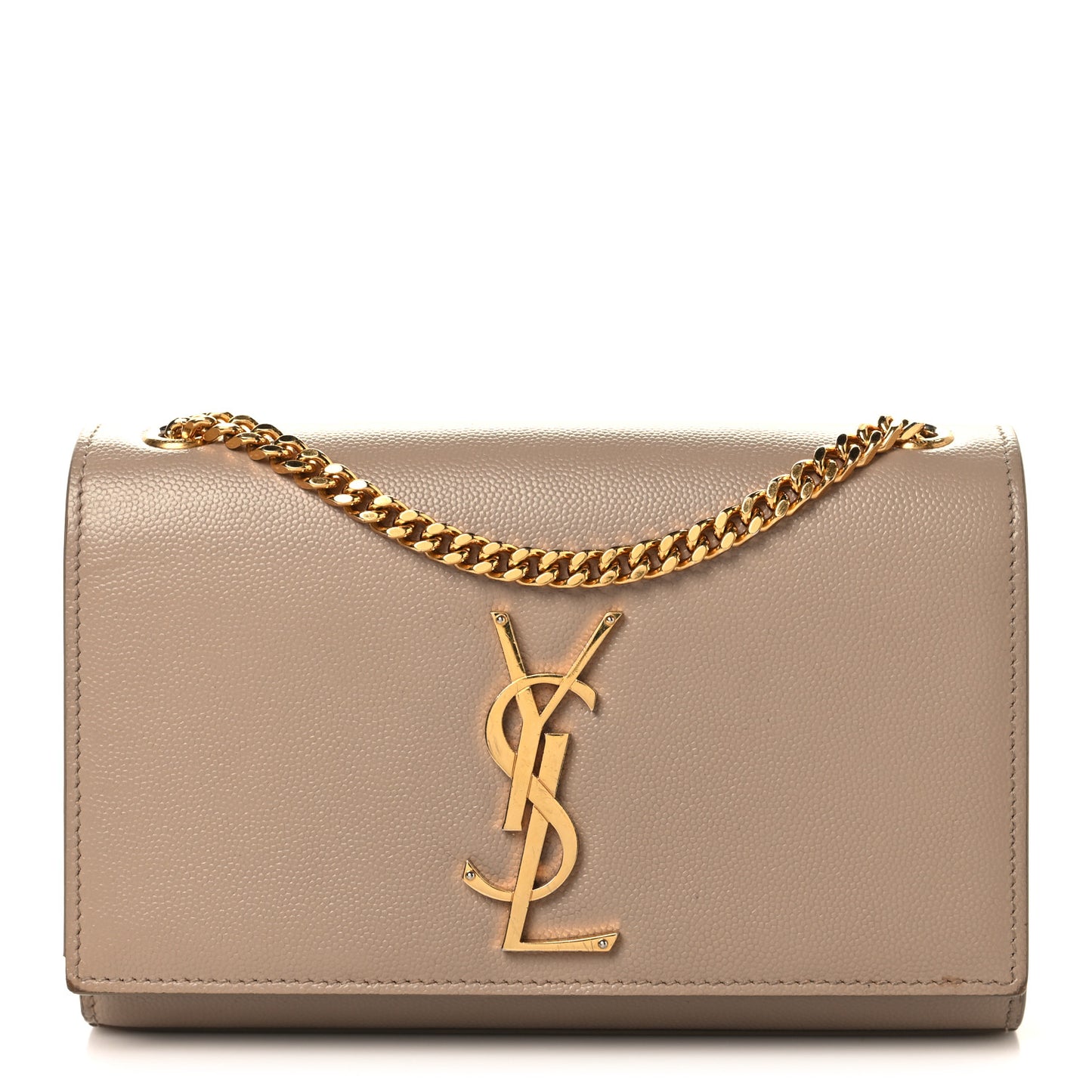 Grain De Poudre Medium Monogram Kate Satchel Dark Beige