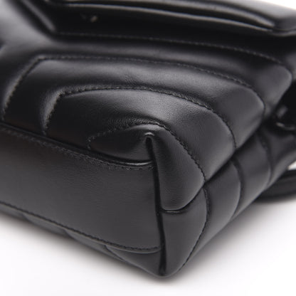 Saint Laurent Calfskin Y Quilted Monogram Toy Loulou Crossbody Bag Black 11 of 11
