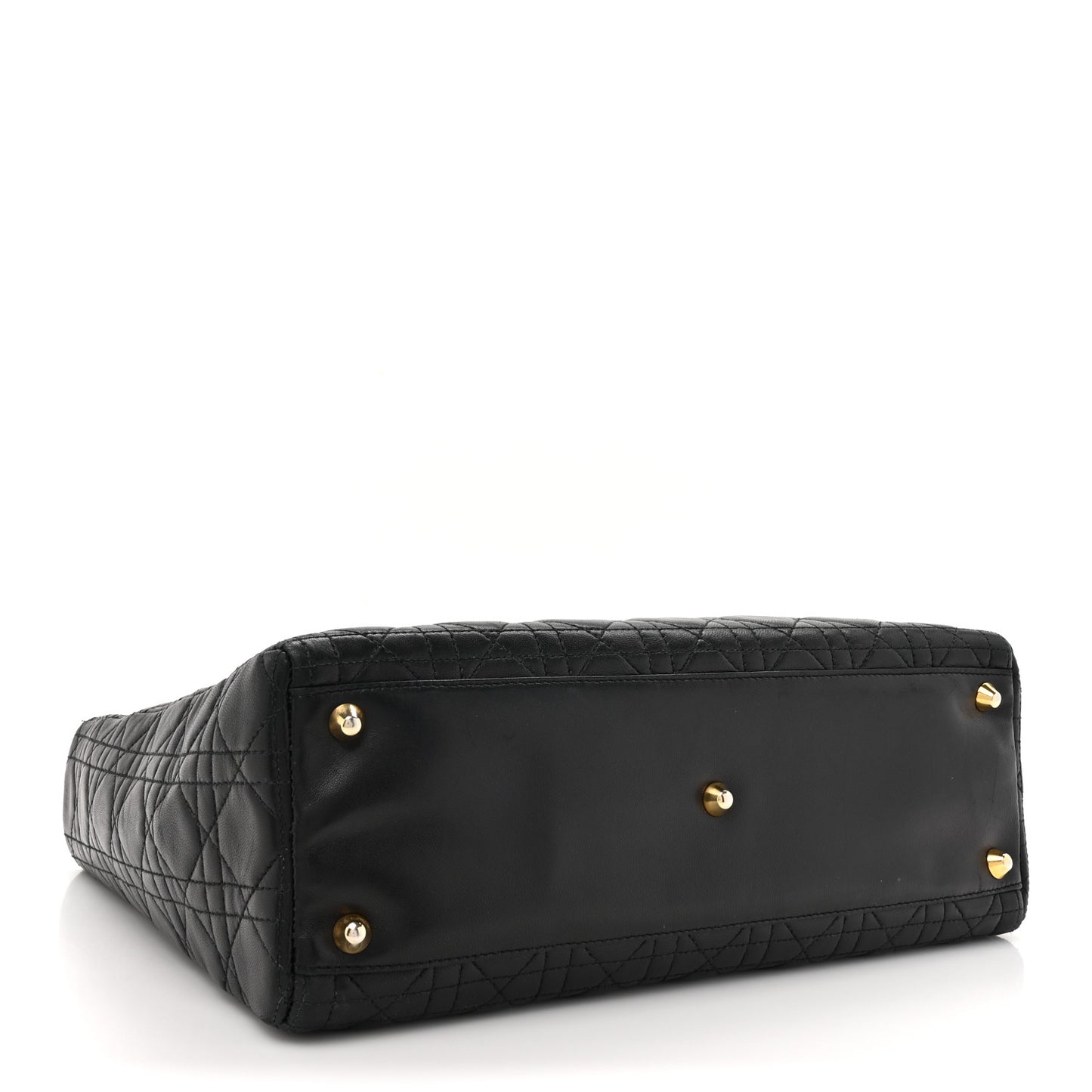 Lambskin Cannage Large Lady Dior Black