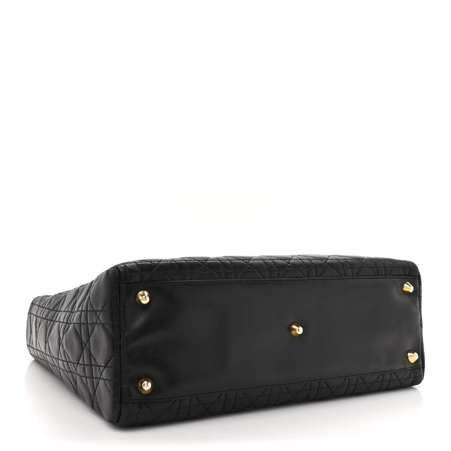 Christian Dior Lambskin Cannage Large Lady Dior Black 4 of 18