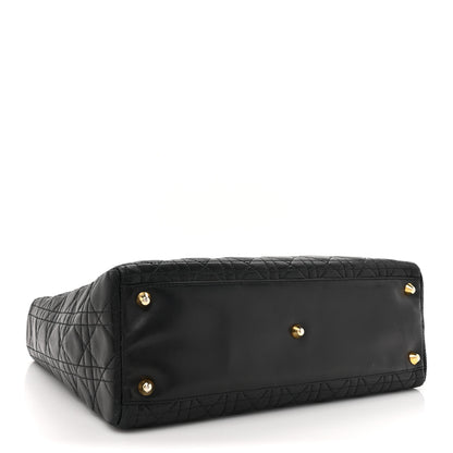 Christian Dior Lambskin Cannage Large Lady Dior Black 4 of 18