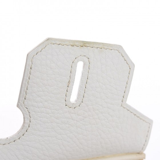 Hermes Taurillon Clemence Birkin 30 White 100 of 104