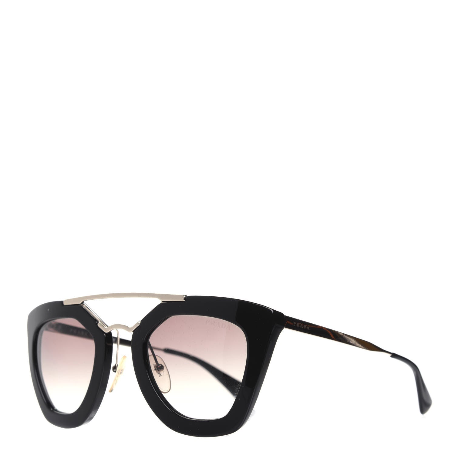 Prada Acetate Cinema Sunglasses SPR 09Q Black 1 of 8