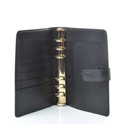 Louis Vuitton Epi Medium Ring Agenda Cover Black 5 of 8